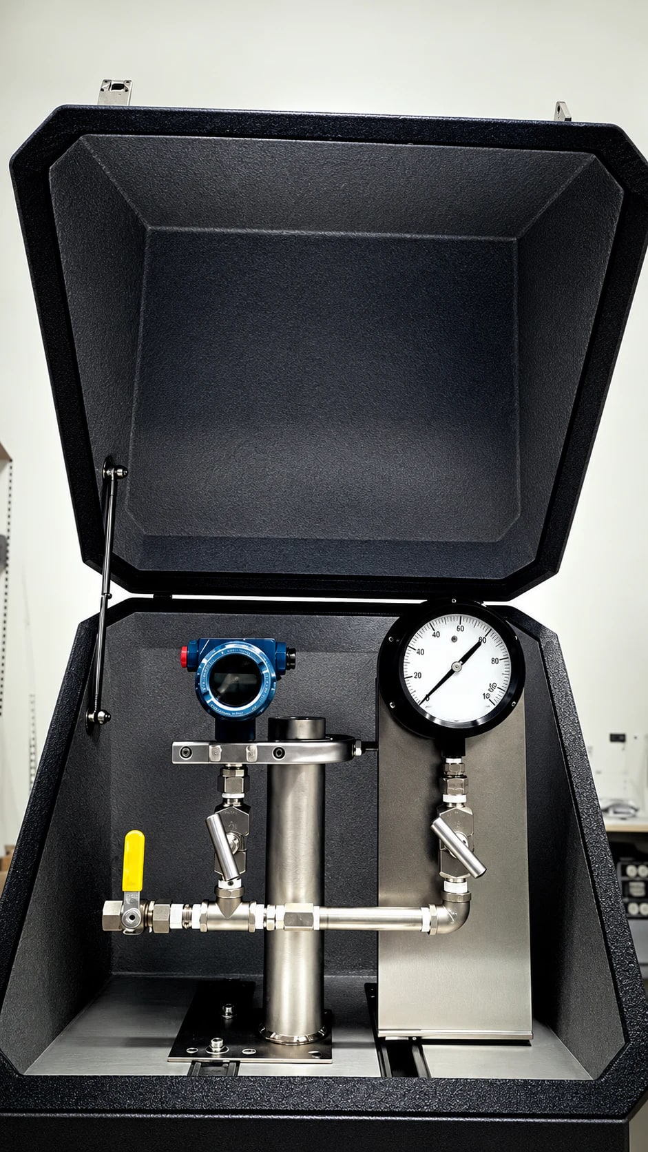 Industrial pressure gauges, transmitters, and process instrumentation