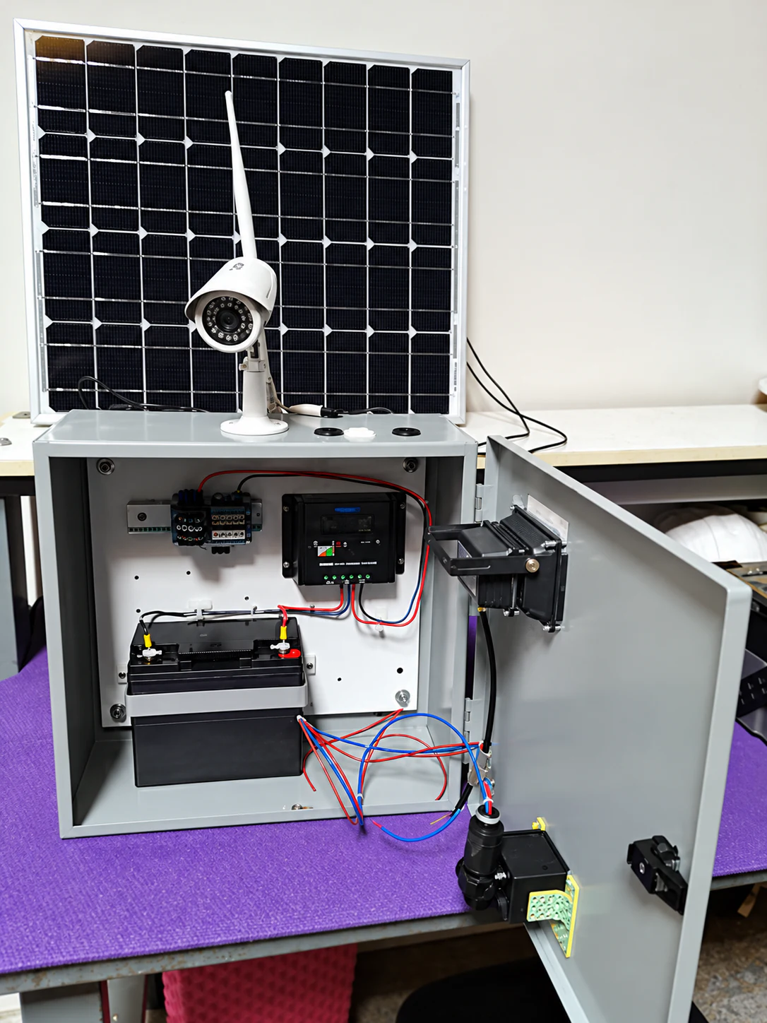 Remote telemetry enclosure with field instruments and antenna